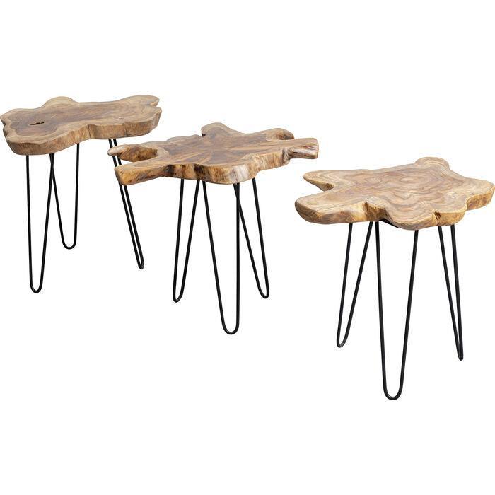 Aspen Nature Teak Wood Side Table - WOO .Design