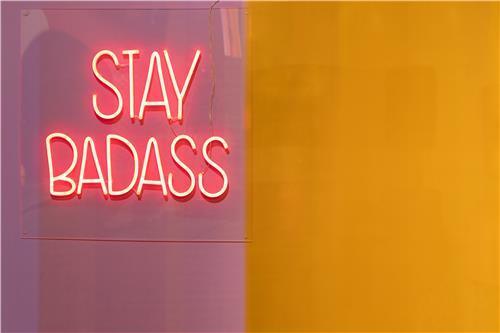 Badass Non Social Sign - WOO .Design
