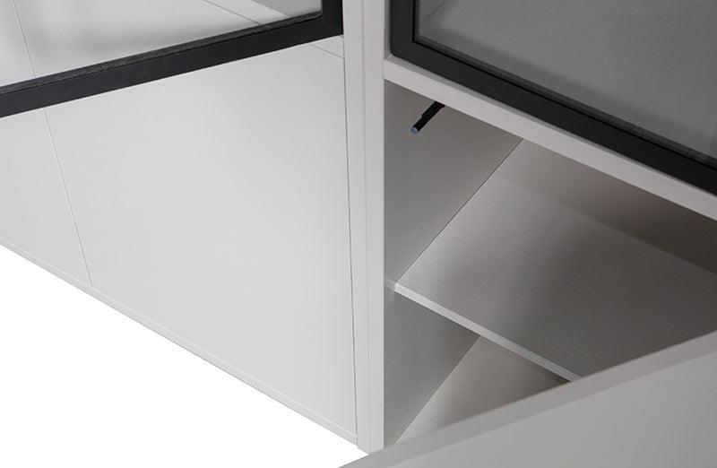 Basic Pine 4 Doors Display Cabinet - WOO .Design
