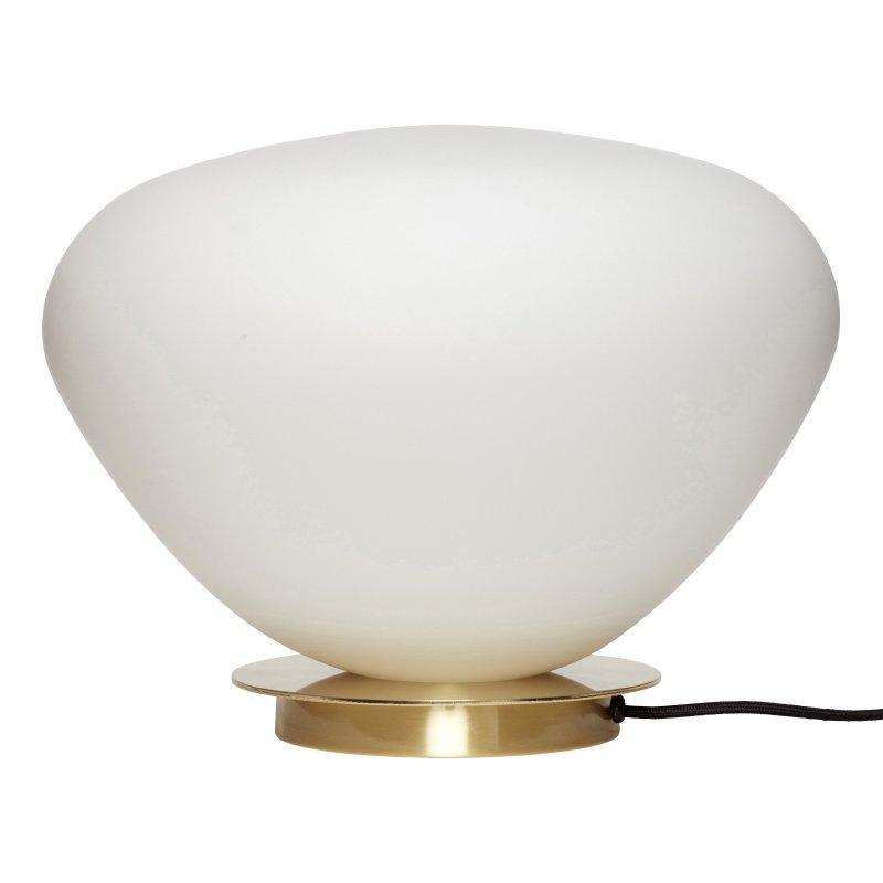 Bean White Glass Table Lamp - WOO .Design