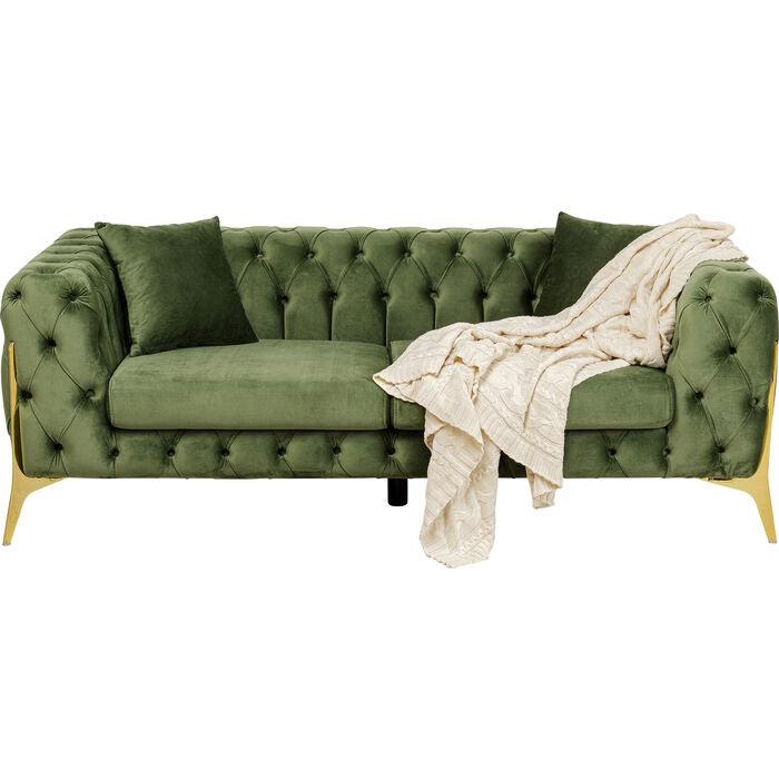 Next green 2024 velvet sofa