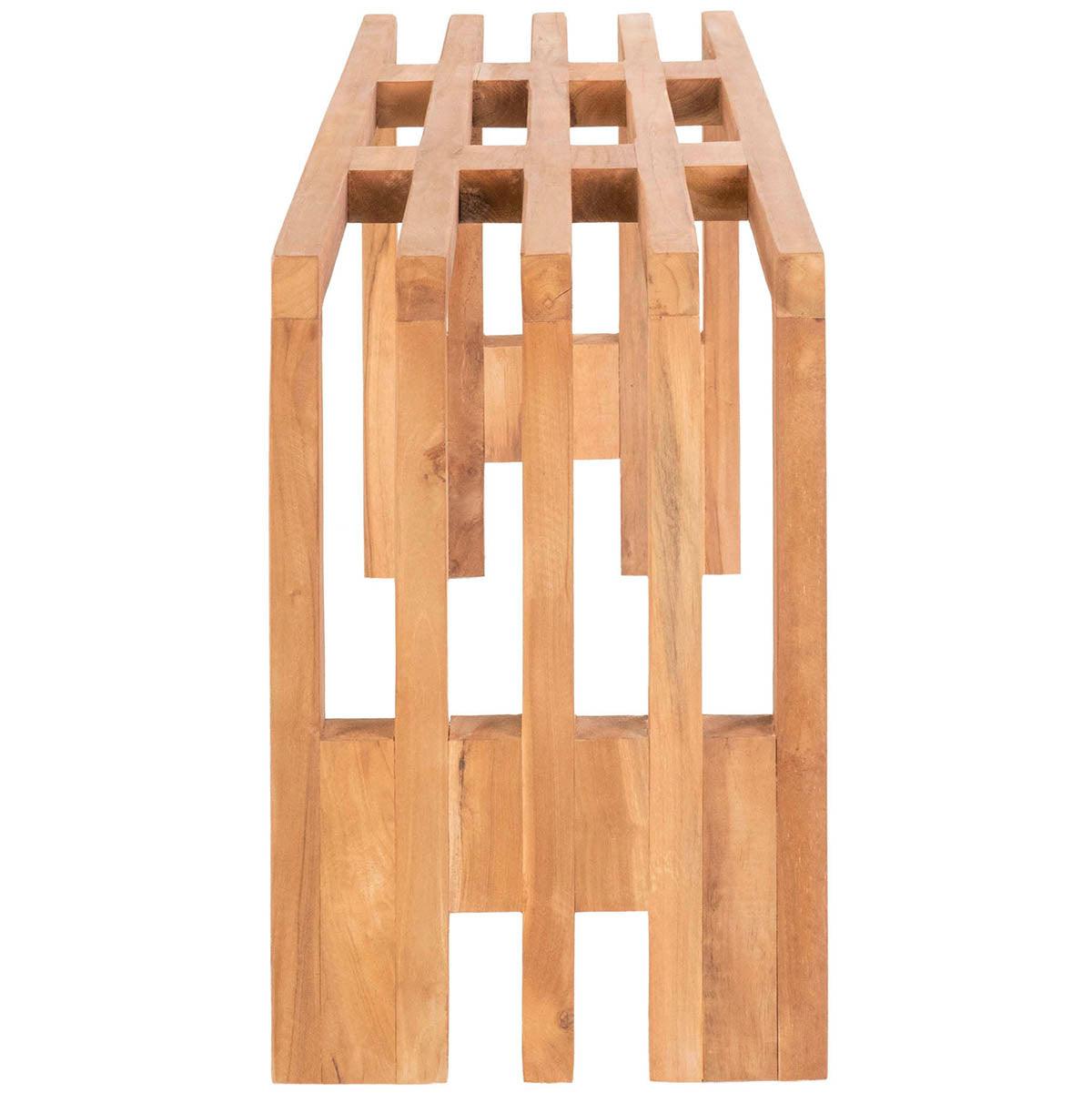 Benidorm Natural Teak Wood Bench - WOO .Design