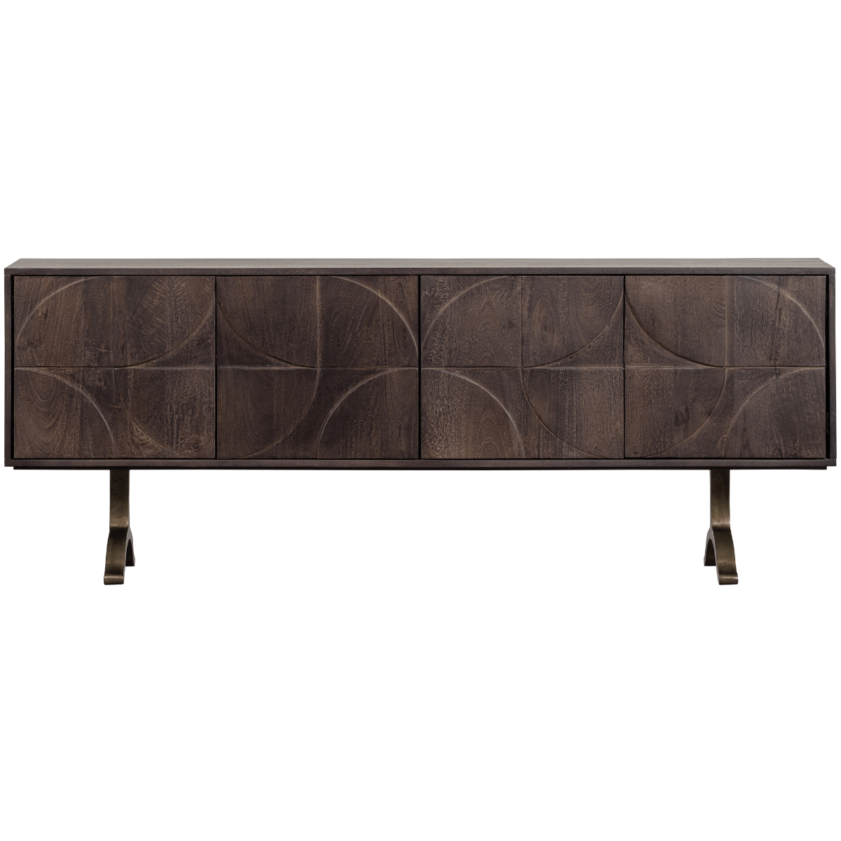 Draw Walnut Mango Wood Sideboard