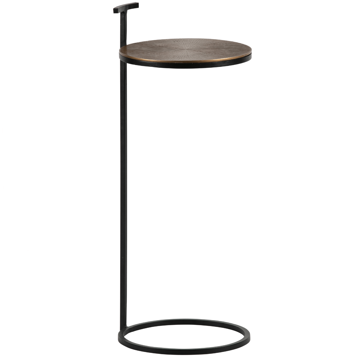 Position Antique Brass Metal Side Table