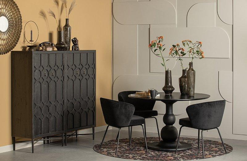 Bequest Black Wood Cabinet - WOO .Design