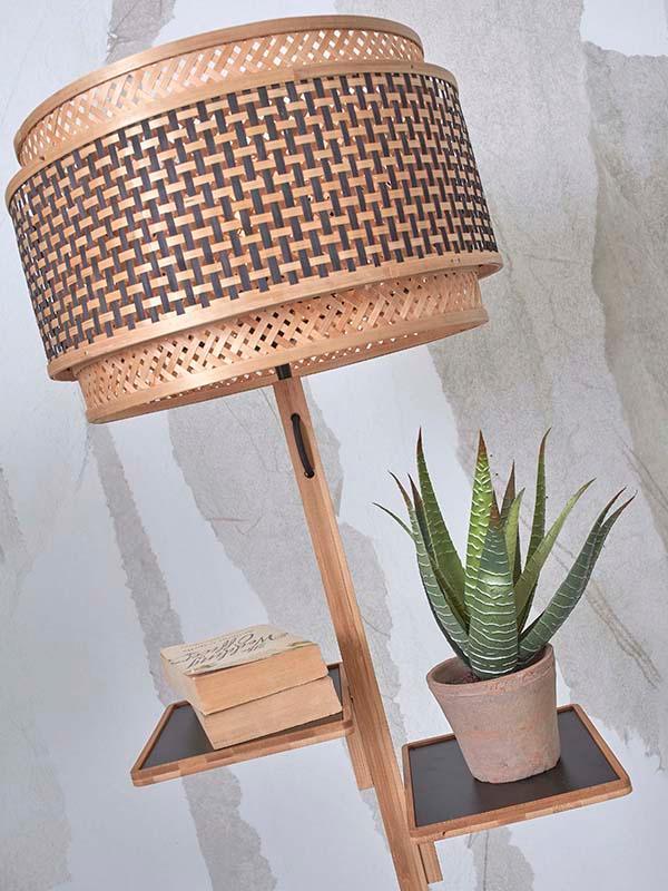 Bhutan Floor Lamp with Shelves - WOO .Design