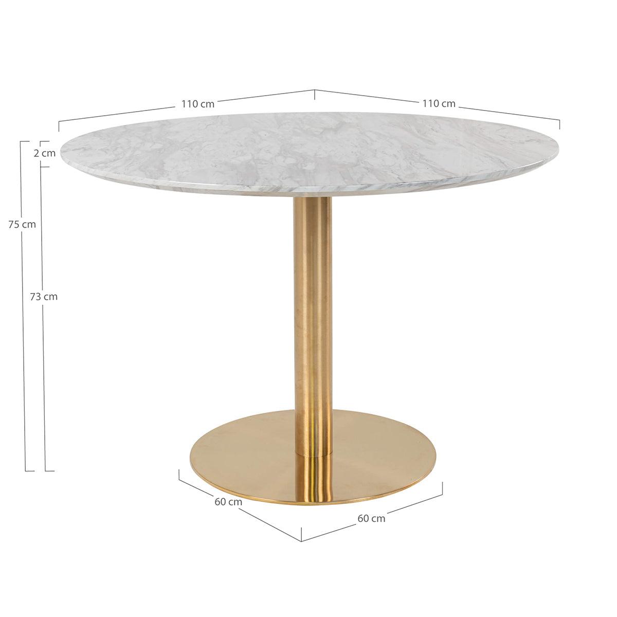 Bolzano Marble Look Dining Table - WOO .Design
