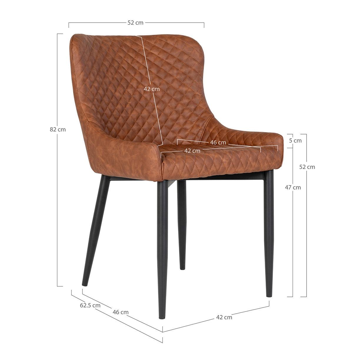 Boston Vintage Brown Dining Chair - WOO .Design