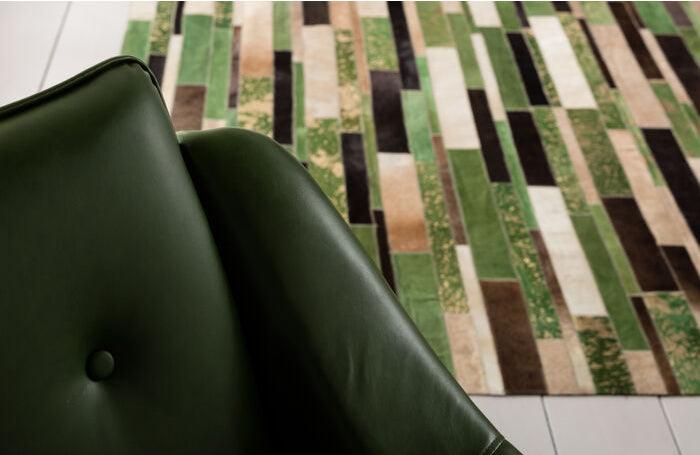 Brick Green Leather Carpet - WOO .Design