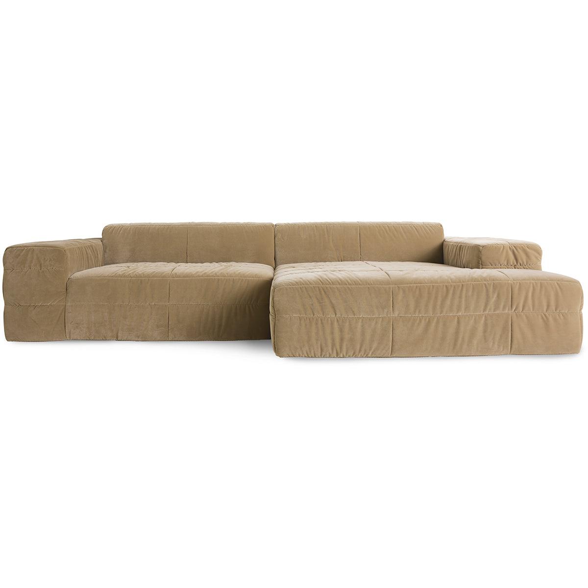 Brut Royal Velvet Sofa - Element Right Divan - WOO .Design