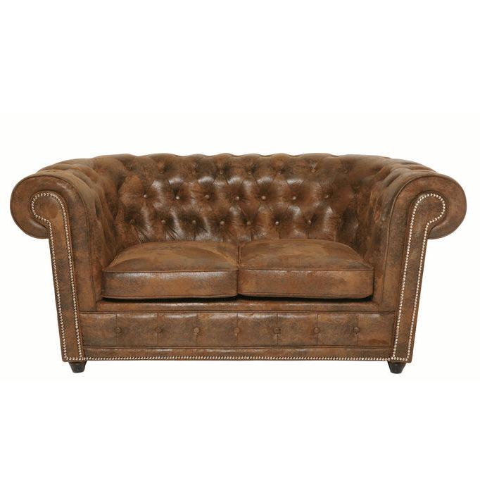 Cambridge Brown Vintage 2 Seater Sofa - WOO .Design