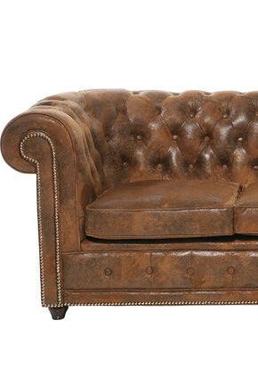 Cambridge Brown Vintage 2 Seater Sofa - WOO .Design