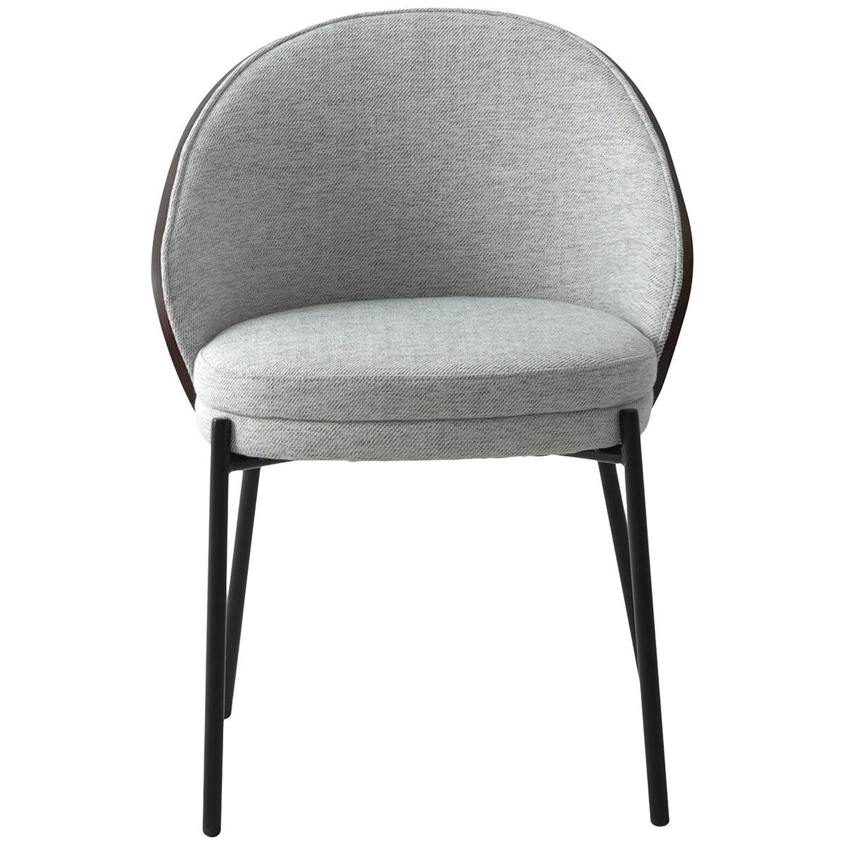 Canelas Light Grey/Dark Brown Dining Chair (2/Set) - WOO .Design