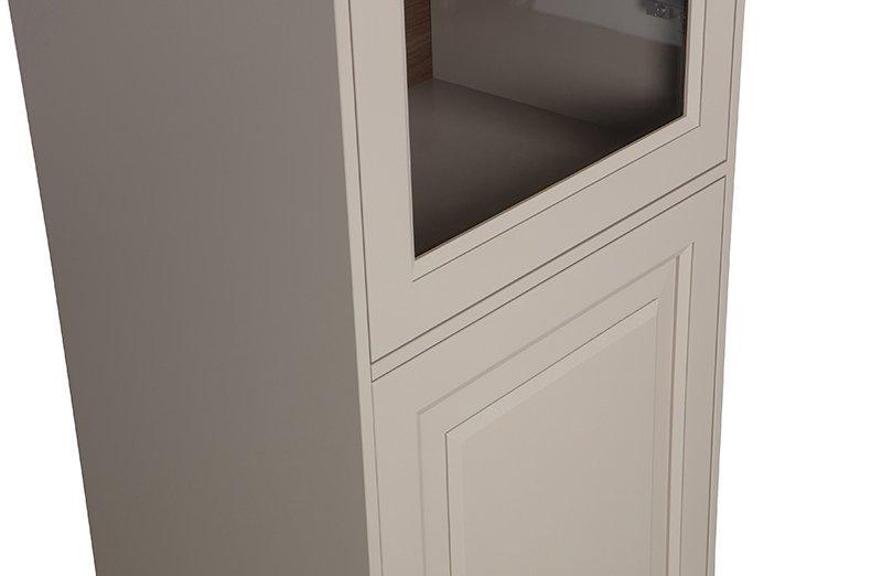 Chow Warm Grey Pine Wood 2 Door Cabinet - WOO .Design