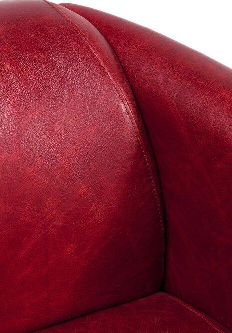 Cigar Leather Lounge Armchair - WOO .Design