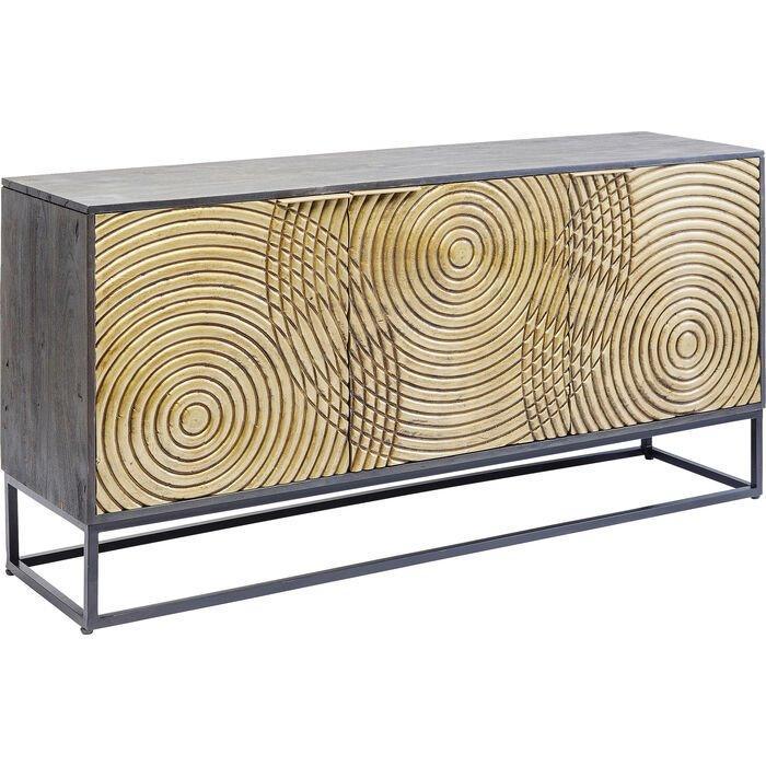 Circulo Gold Acacia Wood Sideboard - WOO .Design