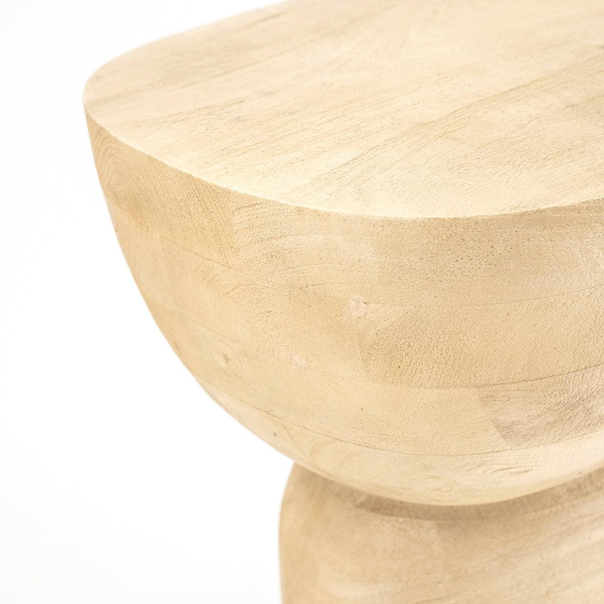 Cobble Wood Side Table - WOO .Design