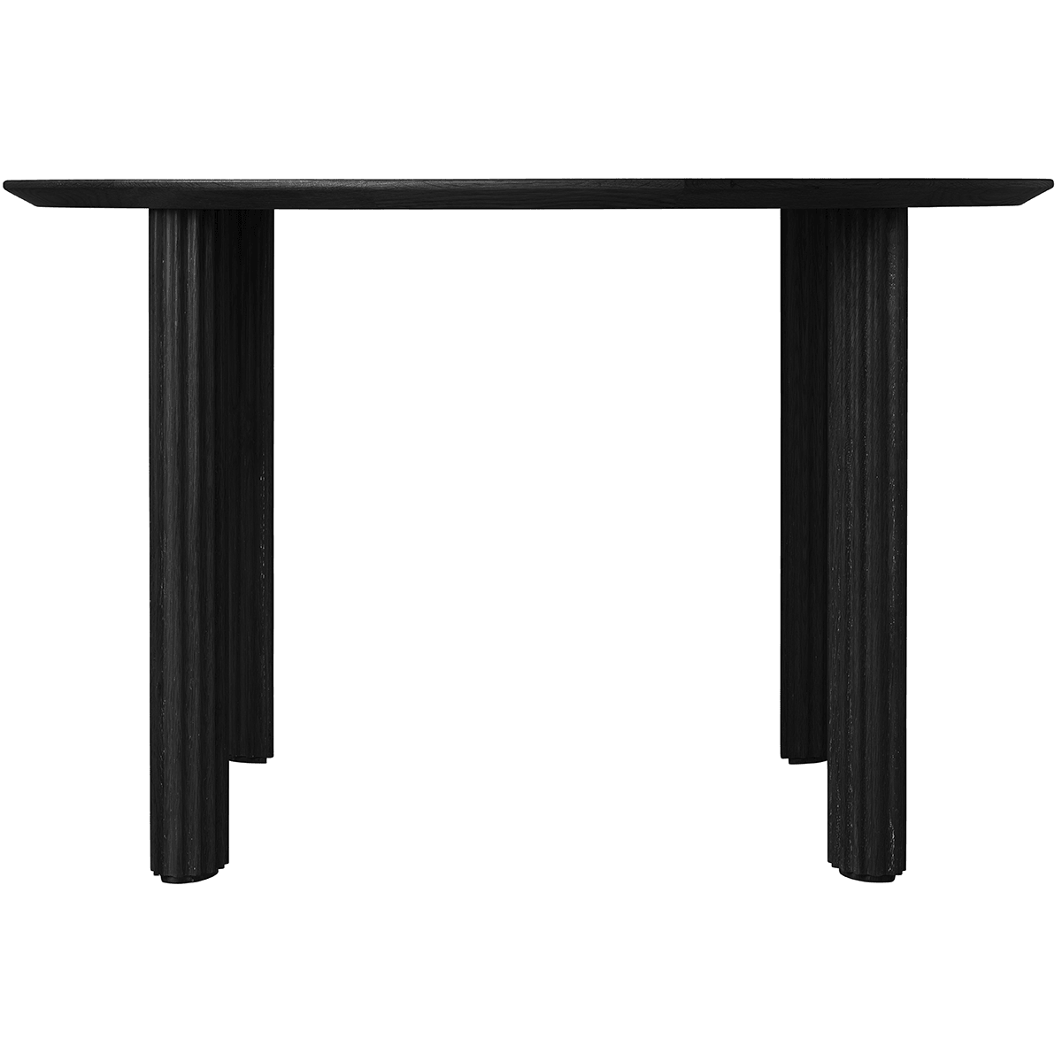 Comfort Circle Black Rippled Round Dining Table - WOO .Design