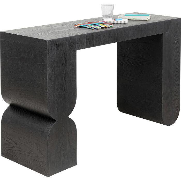 All black deals console table