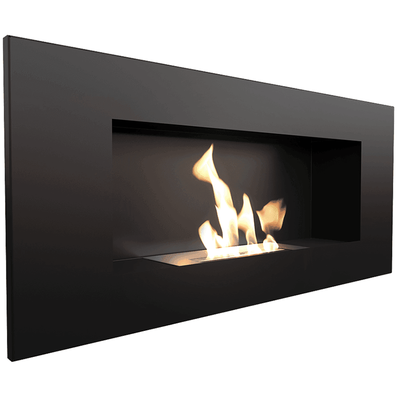Delta 2 Black Bio Fireplace - WOO .Design