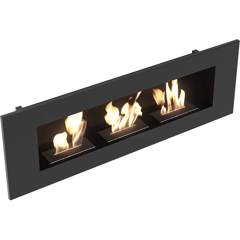 Delta 3 Black Bio Fireplace - WOO .Design