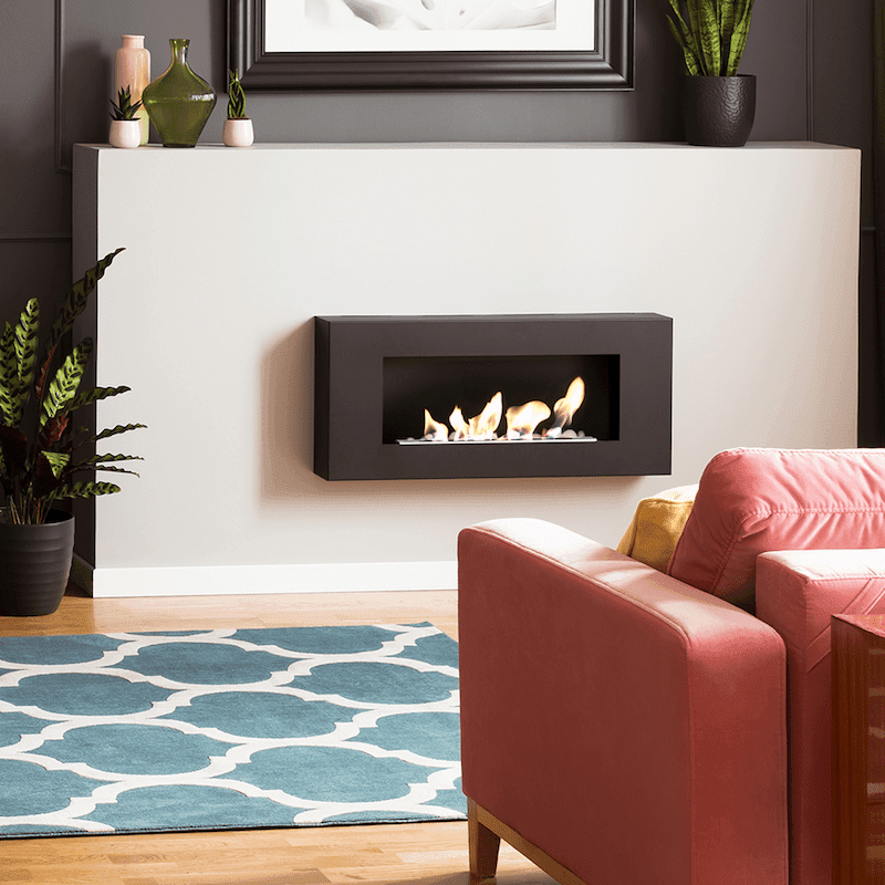 Delta Flat Bio Fireplace - WOO .Design
