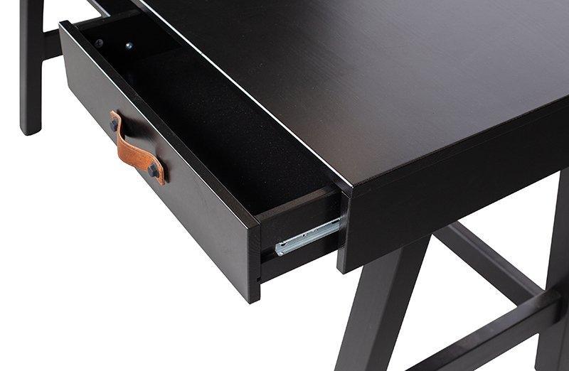 Dian Black Pine Wood Desk - WOO .Design