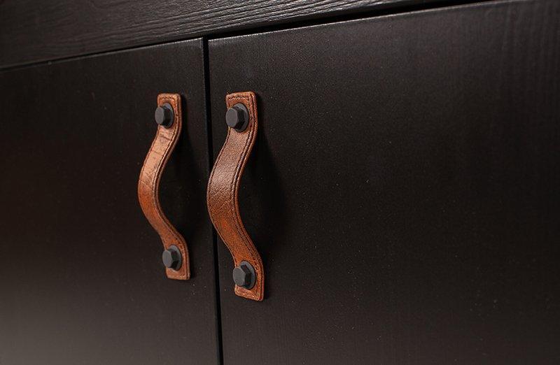 Dian Black Pine Wood Storage Cabinet - WOO .Design
