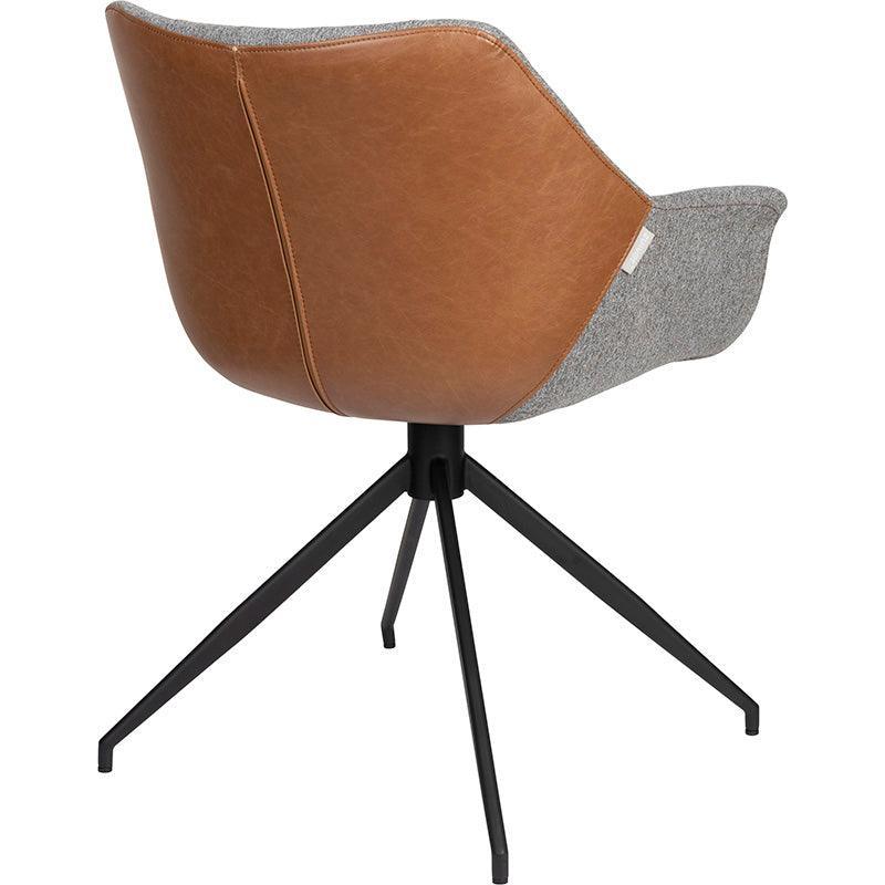 Doulton Vintage Brown Swivel Armchair - WOO .Design