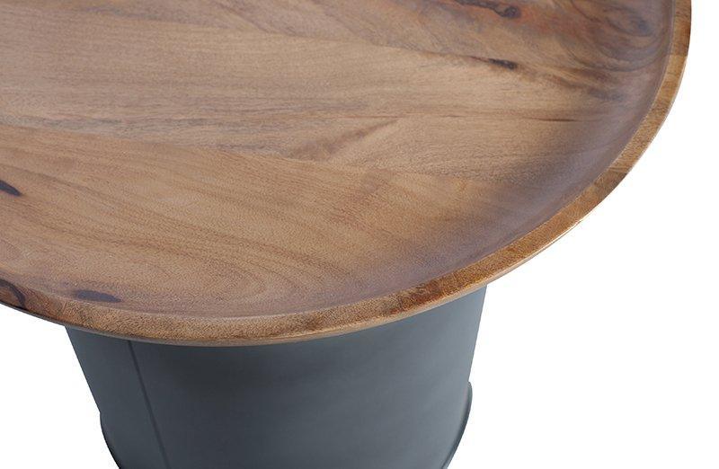 Dua Black Wood/Metal Side Table - WOO .Design