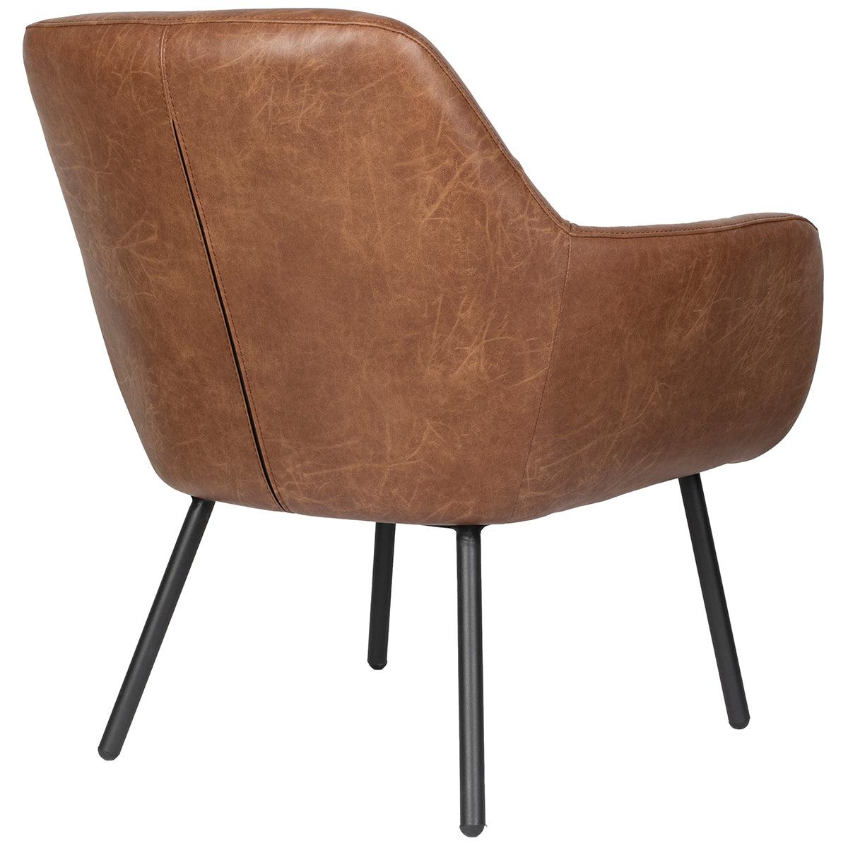 Dude Vintage Brown Lounge Chair - WOO .Design