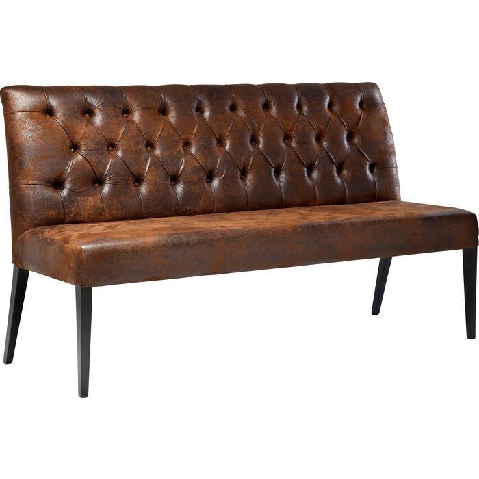 Econo Buttons Vintage Brown Bench - WOO .Design