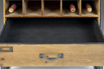 Armoire bar à vin vintage Edgar - Drawer