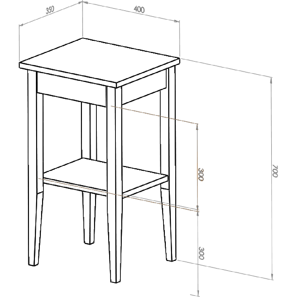 Entlik Side Table - WOO .Design