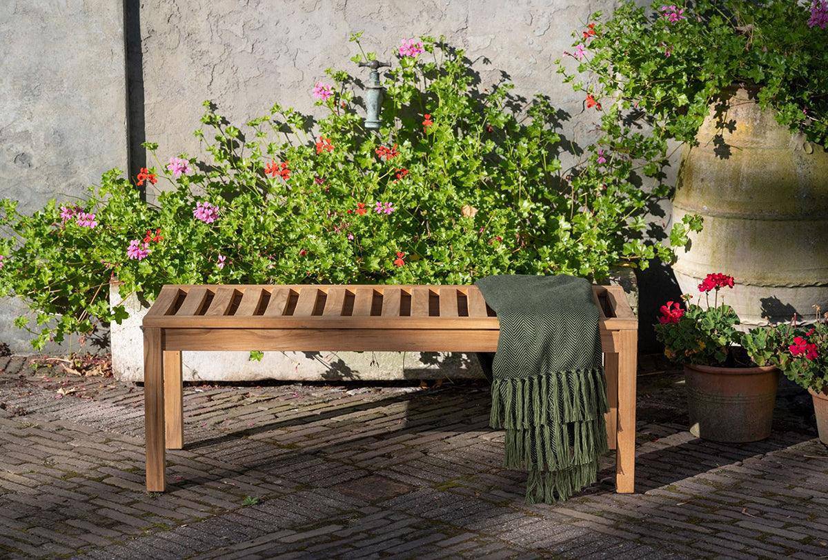 Comfort Teak Wood Tennis Bench