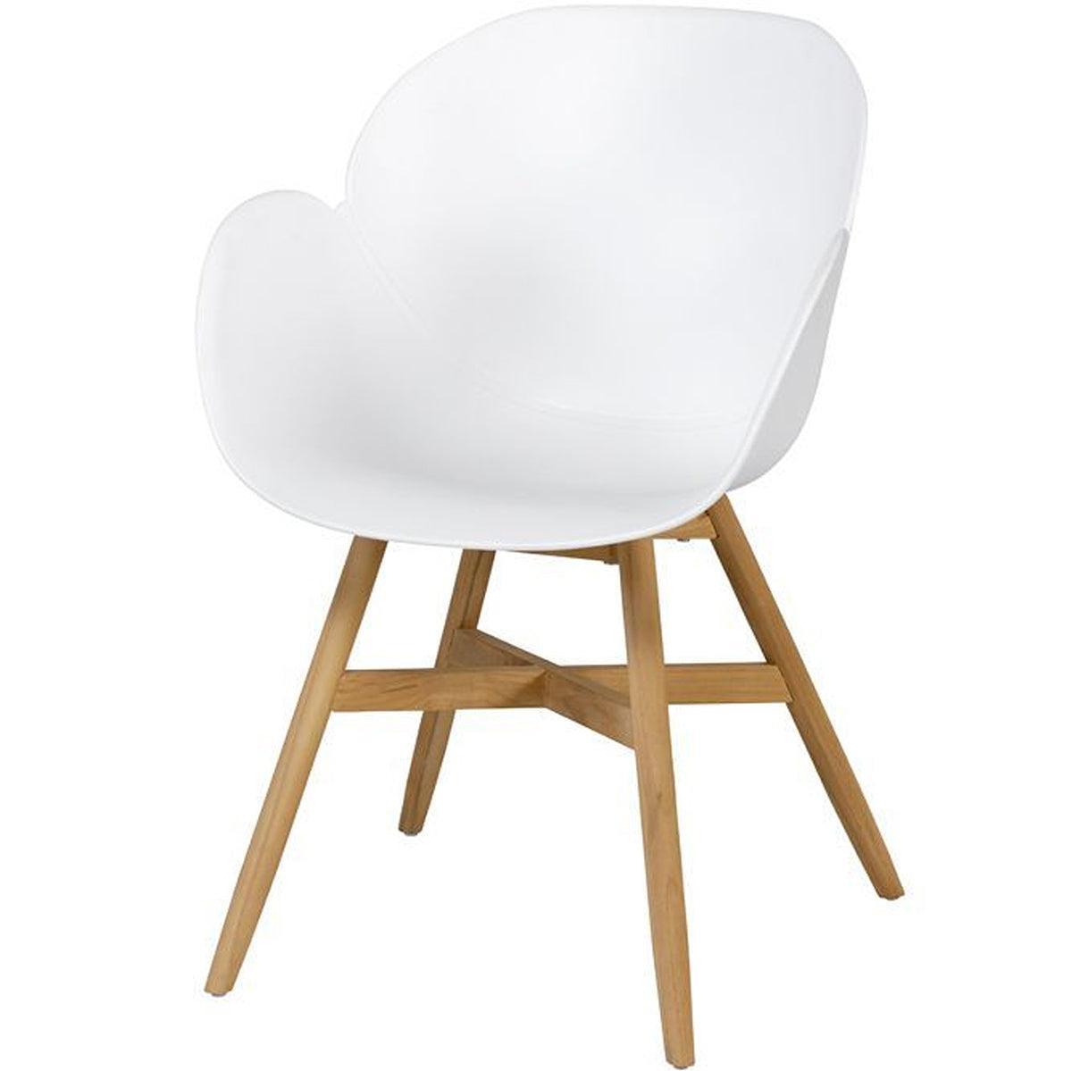 Tulip Teak Wood Armchair (2/Set)