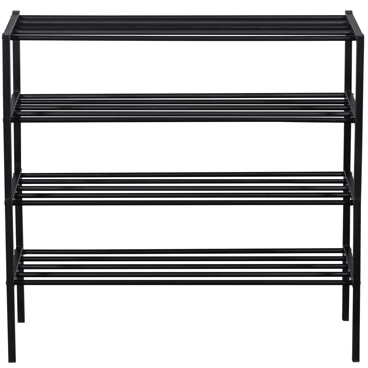 Ferro Black Metal Shoe Rack (4/Set) - WOO .Design