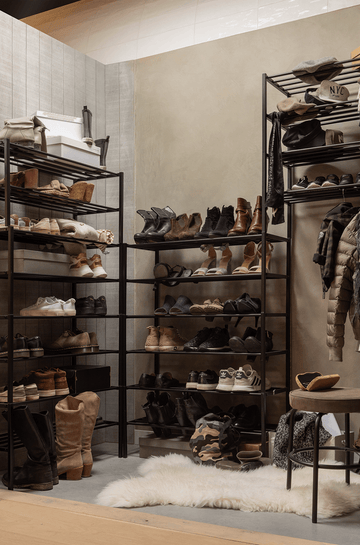 Ferro Black Metal Shoe Rack 4 Set