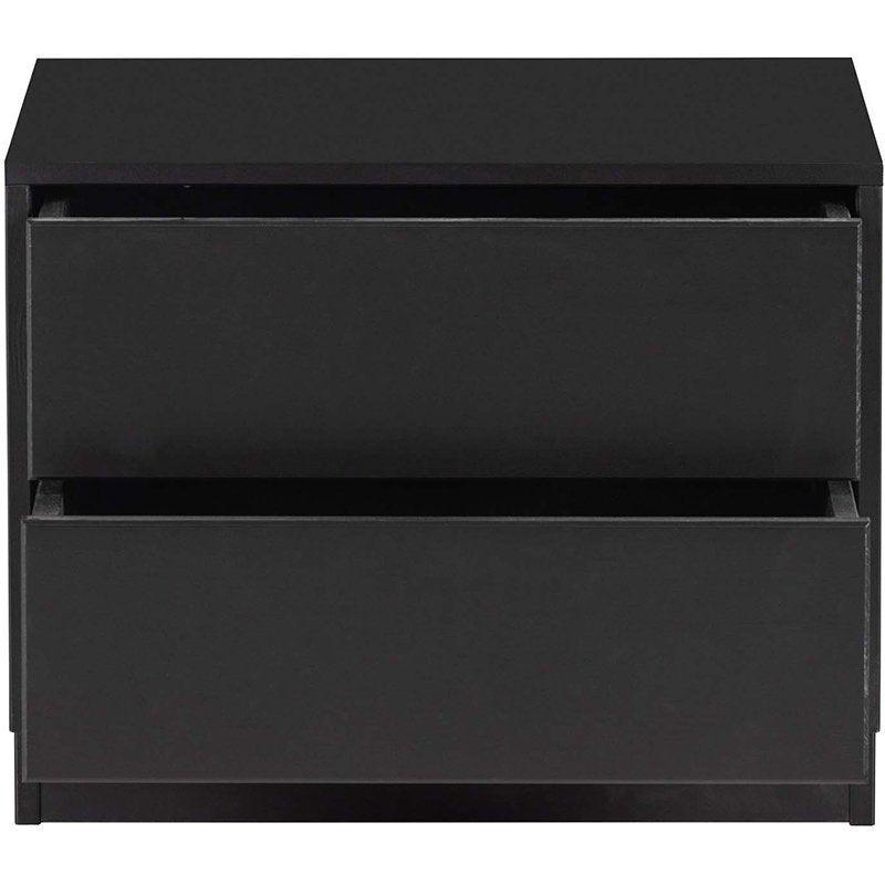 Finca Deep Black Pine Wood TV Cabinet 50 cm - WOO .Design