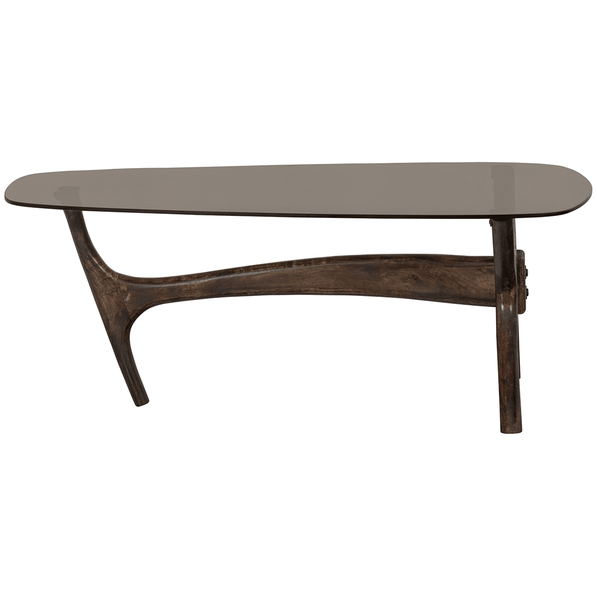 Flash Walnut Glass/Wood Coffee Table - WOO .Design