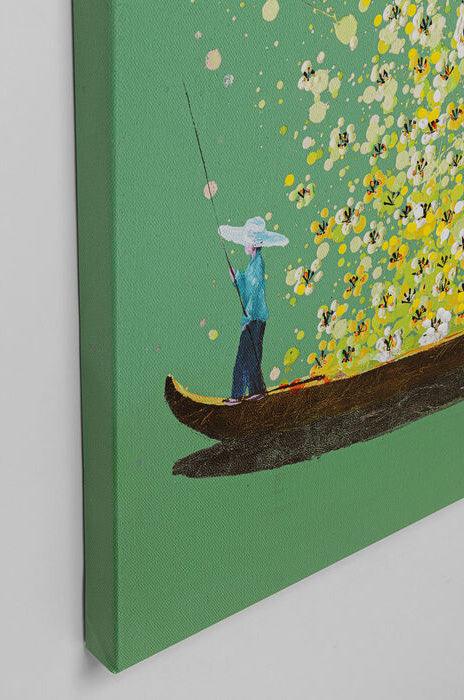 Flower Boat Canvas Picture - WOO .Design