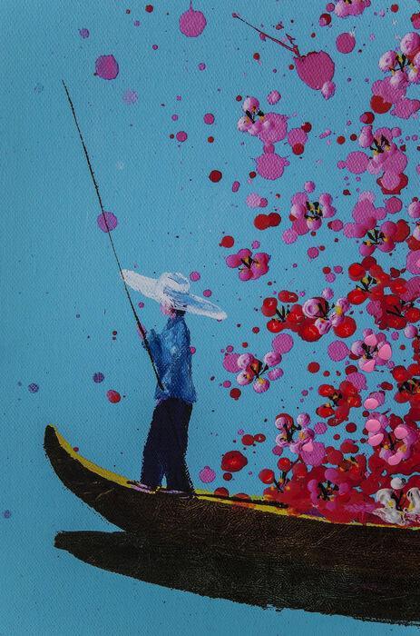 Flower Boat Canvas Picture - WOO .Design