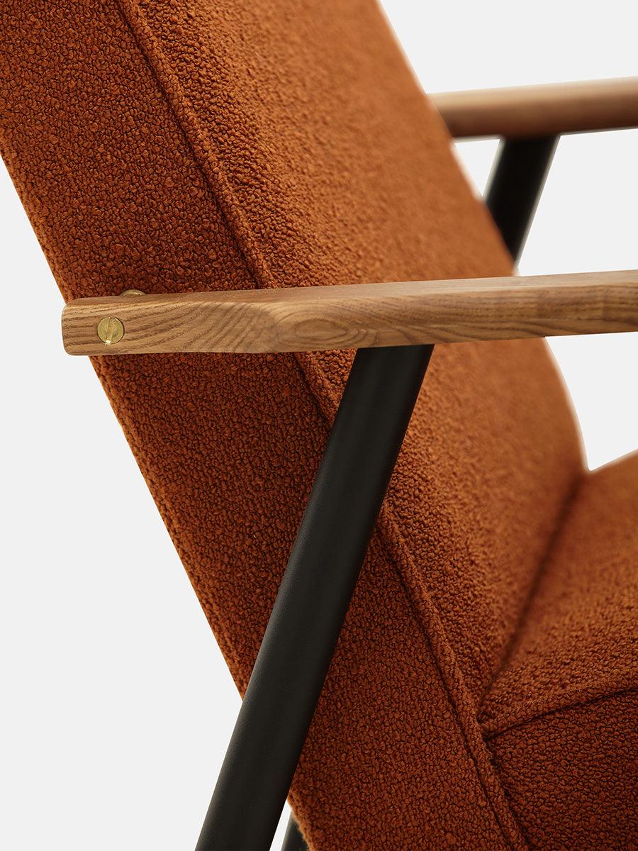Fox Boucle/Metal Lounge Chair - WOO .Design