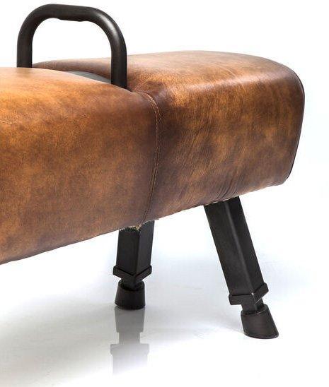 Gabby Gym Brown Leather Bench - WOO .Design