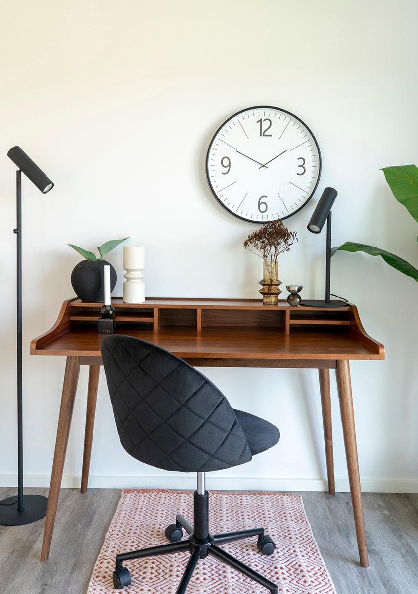 Geneve Black Velvet Office Chair - WOO .Design