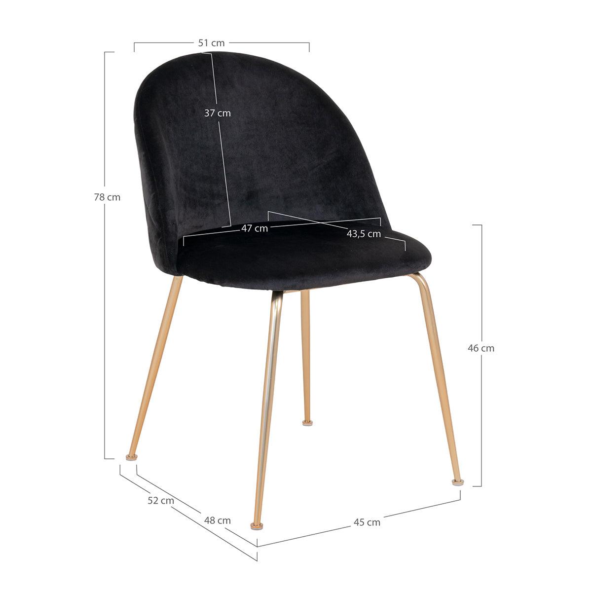 Geneve Velvet Dining Chair (2/Set) - WOO .Design