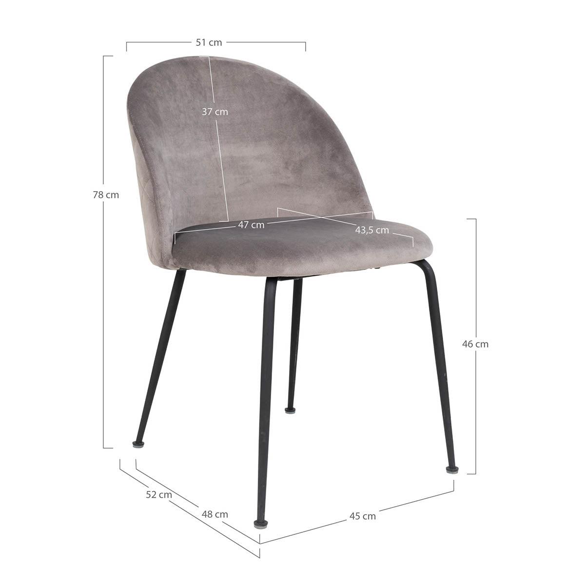 Geneve Velvet Dining Chair (2/Set) - WOO .Design