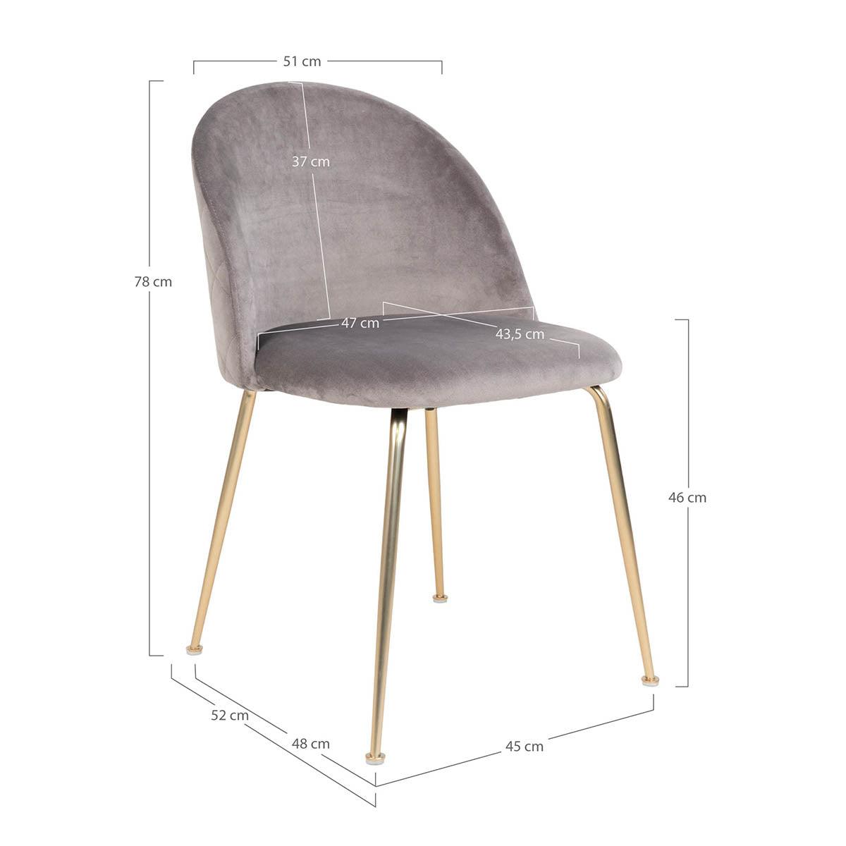 Geneve Velvet Dining Chair (2/Set) - WOO .Design