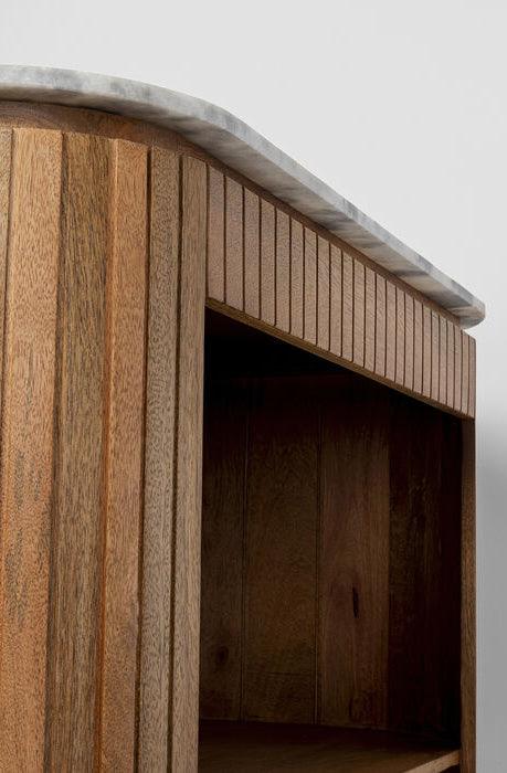 Grace Mango Wood/Marble Shelf - WOO .Design