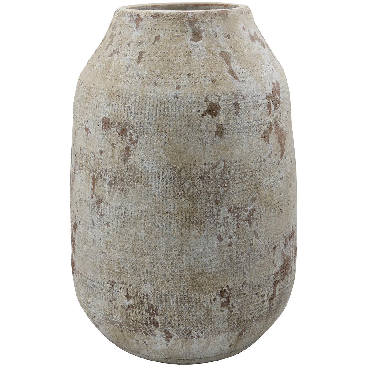 Hafe Beige Terracotta Vase - WOO .Design